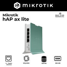 Mikrotik hAP ax lite L41G-2axD  Gen6 AX  RouterOS v7 picture
