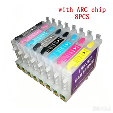 T0591-T0599 8pcs refillable ink cartridge Fits For Epson Stylus Photo R2400 picture