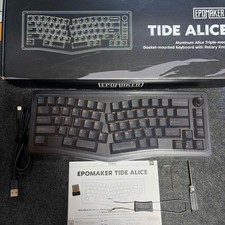 EPOMAKER TIDE ALICE Wireless JP Alice Layout Gasket Mount Rotary Knob Untested picture