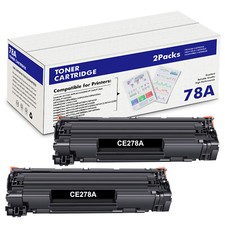 2 x Black CE278A Toner Cartridge For HP 78A LaserJet Pro M1536DNF M1536N P1606dn picture