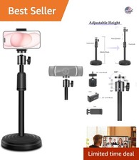 Compact 12.6 Inch Webcam Stand for Desk - Adjustable & Rotating Camera Mount picture