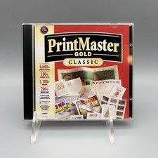 Vintage PrintMaster Gold Classic 1997 Mindscape PC Computer CD Software Windows picture