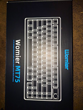Womier MT75 75% Wireless/Wired Hot Swap Backlit Keyboard Knob Display White picture