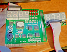 PC Motherboard POST Diagnostic Card w/Remote Ext LED Display picture