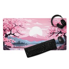 Sakura Desk Mat | Japanese Cherry Blossom Gaming Mouse Pad picture