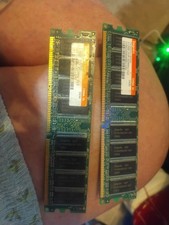 2 Hynix 512MB DDR 400MHZ HYMD564646B8J-D43 73P2684 Tested Working picture