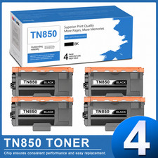 4PK TN 850 High Yield Toner Cartridge Replacement for  TN-820 HL-L6200DW TN-850 picture