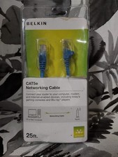 💝 Belkin A3L791B25 GRAY Cat5e Cabling 25ft Length 🆕 AS SHOWN picture