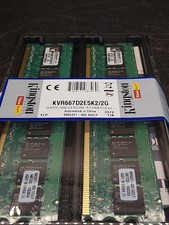 LOT OF 2 Kingston KVR667D2E5K2/2G 2GB 1.8v picture