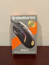 SteelSeries Rival 5 Wired Optical Gaming Mouse Black 18000 DPI 9 Prog Buttons picture