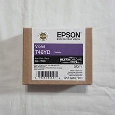 Genuine Epson T46YD 50ML Violet Ink Cartridge SC-P900 Exp 05/2025 - New picture