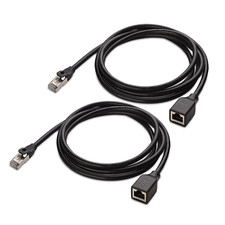 Cable Matters (2-Pk) Cat 6 Shielded Ethernet Extension Patch Cable 10 Feet (4D) picture
