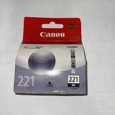 Canon Black Ink Cartridge CLI-221BK 2946B001 Genuine New Sealed E12 picture