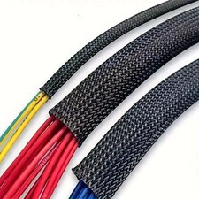 10m 32.8 Ft Pet Expandable Braided Mesh Sleeve Black Flexible Wire Mesh Sleeve picture