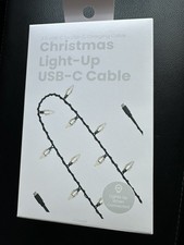 VIRAL Christmas Light-Up USB-C Cable- white  picture