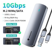 Yottamaster M.2 NVMe SATA SSD Enclosure USB 3.2 Gen 2 Adapter SSD Case 10 Gbps picture