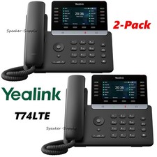 2 Pack Bundle Yealink SIP-T74LTE 4G Smart Desk Phone 1301232 T74LTE Linux 6.1 picture