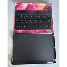 Pink Marble Wireless Bluetooth Keyboard Tablet Case Folio Cover picture