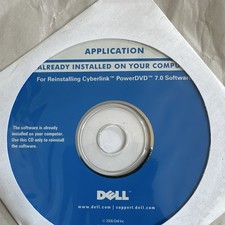Dell CyberLink PowerDVD 7.0 Application Reinstallation CD Disc MPN 0W351 picture