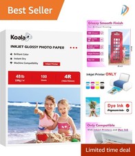 Bright & Fast-Drying 4X6 Glossy Photo Paper: 100 Sheets for Crafts & Prints picture