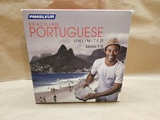 Pimsleur Brazilian Portuguese Unlimited Levels 1-3 PC Used picture