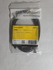 Lot of 5 StarTech UUSBHAUB10 10FT USB 2.0 A to Micro B Cables NEW SEALED picture