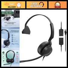 Wired Mono Headset for Office Phones, QD to RJ9, VoIP Compatible, Lightweight 81 picture