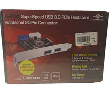 Vantec 4 Port USB 3.0 PCIe with Internal 20 pin Host Card (UGT-PC345) picture