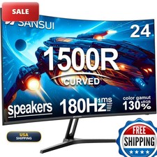 SANSUI ES-G24C1-US 24 Inch Curved Gaming Monitor 160Hz 1ms picture