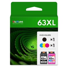 63XL Ink Cartridge Combo Pack Replacement for HP 63 XL 63 Ink With New Chip picture