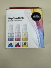 Genuine Canon GI-25 CMY Ink Bottle Value Pack GX1020 GX2020 6277C002 picture