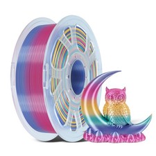 Kingroon Silk PLA Filament 1.75mm Rainbow Filament 3D Printer Filament Color ... picture