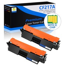 2 Pk CF217A 17A Toner Cartridge For HP Laserjet M102w M102 M130fn M130fw M130nw picture