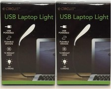 NEW E-Circuit USB Laptop Light No Batteries Needed, 14 LED Lights 2 Lights USA picture