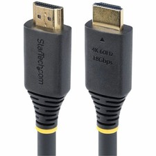 StarTech 50ft (15.2m) Active High Speed HDMI Cable, 4K 60Hz/1440p 144Hz, 18Gbps, picture
