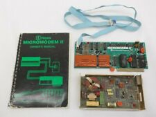 Vintage Hayes Micromodem II for Apple w/ Microcoupler & Owners manual   SS picture