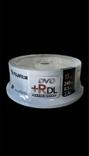 Fuji Fujifilm DVD+R DL Double Layer 8.5 GB 2.4X 240 Minutes 15 Pack SEALED / NEW picture