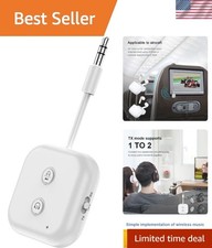 Versatile Bluetooth 5.3 Transmitter for Home and Travel - Up to 2 Headphones picture