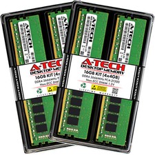A-Tech 16GB 4x 4GB DDR4 2666 PC4-21300 Desktop 288-Pin DIMM Memory RAM Kit 16G picture