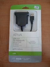 ATIVA USB 2.0 To Parallel Adapter Cable 6 Ft. picture