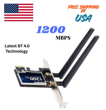 WiFi 1200Mbps Desktop PCIe Adapter 2.4G/5G Dual Band AX210 802.11AX PCI-E Card picture