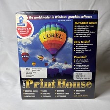Corel Print House NIB CD-ROM Vintage 1995 Brand New Complete Software picture