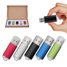 Multicolor 5/10Pcs USB 2.0 2GB 4GB 8GB 16GB 32GB Metal Rectangle USB Flash Drive picture
