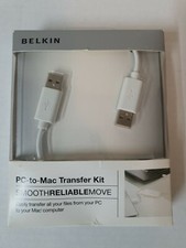 Belkin PC-TO-MAC Transfer kit, Smooth Reliable Move,With CD , New ( Open Box) .  picture