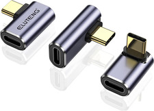 3 Pack USB C 90 Degree Elbow Adapter 40Gbps 100W Fast Charging 8K picture