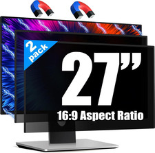 Magnetic 2 Pack Invisible Hidden Design Computer Privacy Screen Filter 27 Inch f picture