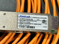 Finisar FCBN410QD3C08 QSFP 40Gbps AOC 4x10 Gbps SFP+ Active Optical 8M Cable USA picture