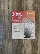 Belkin N300 Wi-Fi N Router 300 Mbps 4-Port 10/100 2.4 GHz Wireless New Sealed picture