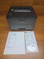 Brother HL-L2300D Mono Laser Printer Duplex Tested w/Toner Disc Manual picture