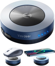 Vaydeer Multiple Mouse Mover, W1 Mouse Jiggler＆Wireless Charger 2-In-1, Undetect picture